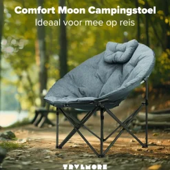 TRVLMORE Schmetterlingstühle|Faltstühle^XL Schmetterlingsstuhl Mit Tragetasche - Grey