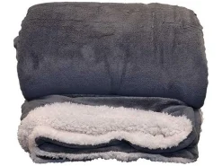 Unique Living Decken^Lars XL 220 x 240 cm Plaid - Anthracite