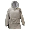 Unique Living Decken-Oversized Hoodie - Stone