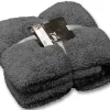 Unique Living Decken^Teddy Decke - Dark Grey