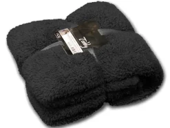 Unique Living Decken-Teddy Decke - Black