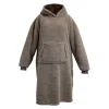 Unique Living Fleecejacken & Pullover|Decken^Teddy Long oversized hoodie - Taupe