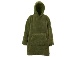 Unique Living Decken^Teddy Oversized Hoodie - Winter Green