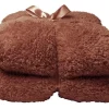 Unique Living Decken^Teddy plaid - Marsala