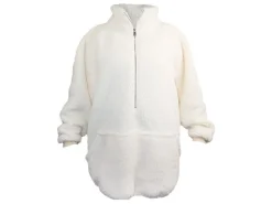 Unique Living Decken-Willow Long oversized Hoodie - Dove White