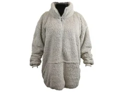 Unique Living Decken^Willow Long oversized Hoodie - Chateau Grey