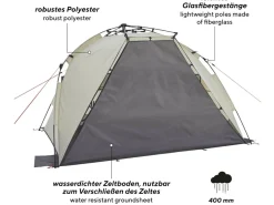Uquip Strandmuscheln^Speedy Strandzelte - Sand