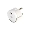 Brennenstuhl Schuko Stecker^USB-C-Steckdosenadapter 2,4A - White