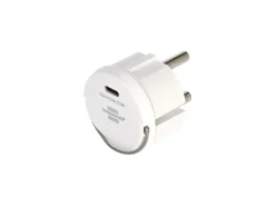 Brennenstuhl Schuko Stecker^USB-C-Steckdosenadapter 2,4A - White
