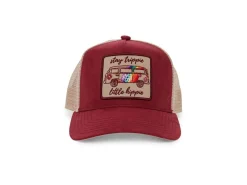 Van One Classic Cars Hüte & Caps^Van One Trippie Hippie Kappe - Bordeau Multi