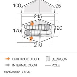 Vango Trekkingzelte|Zelt 2 Personen-F10 Helium UL 2 Tunnelzelt