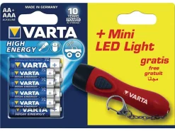 Varta Kleinbatterien^Alkaline 4x AA en 4x AAA Batterien