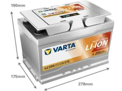 Varta Fahrzeugbatterien^LL 100 Professional Lithium-Akku - 100 Ah