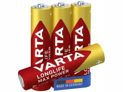 Varta Kleinbatterien-4x Longlife Max Power AAA Batterien