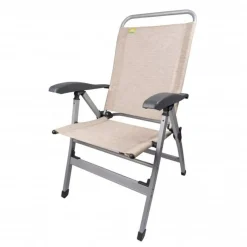 ViaMondo Campingstühle Mit Verstellbarer Rückenlehne|Faltstühle^Primo Klappstuhl - Beige