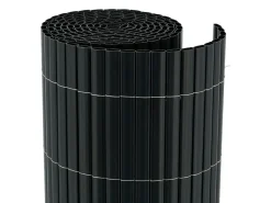 Markenlos Sonnensegel|Sonnensegel^Videx 90 x 300 cm PVC Balkonschirm - Anthracite