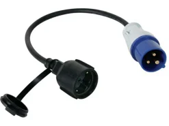 Markenlos Cee Adapter|Cee Kabels-VNL Schukostecker auf Cee-Stecker Adapterkabel