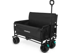 VONROC 120 kg Schubkarre mit Sitzfunktion< Bollerwagen