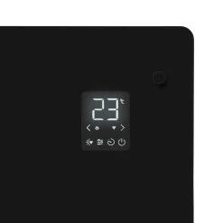 VONROC Elektroheizungen|Elektroheizungen-1000 watt Konvektorheizung mit Glasplatte - Black
