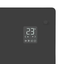VONROC Elektroheizungen|Elektroheizungen-1500 watt Konvektorheizung mit Glasplatte - Grey