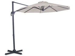 VONROC Sonnenschirme^Bardolino Ø300 cm Premium Sonnenschirm - Beige