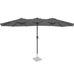 VONROC Sonnenschirme^Iseo 460 x 270 cm Premium Sonnenschirm - Grey