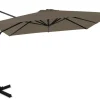 VONROC Sonnenschirme^Pisogne 3x3 Premium Freitragender Sonnenschirm - Taupe