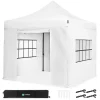 VONROC Premium 3 x 3 easy-up Partyzelt mit Seitenwände - White< Partyzelte