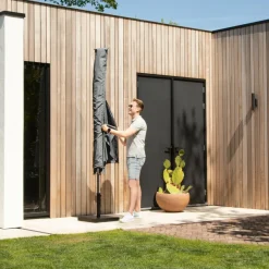 Markenlos VONROC Premium Rapallo 200 x 300 cm Sonnenschirm - Grey< Sonnenschirme