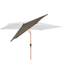 Markenlos VONROC Premium Rapallo 200 x 300 cm Sonnenschirm - Taupe< Sonnenschirme