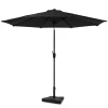 VONROC Sonnenschirme^Premium Recanati Ø300 cm Sonnenschirm mit Fuß - Anthracite