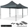 VONROC Partyzelte-Premium 6x3 easy-Up Partyzelt mit verbindungs-set - Grey