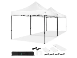 VONROC Partyzelte-Premium 6x3 easy-Up Partyzelt mit verbindungs-set - White