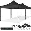 VONROC Partyzelte^Premium 6x3 easy-Up Partyzelt mit verbindungs-set - Black