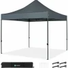 VONROC Partyzelte^Premium 3x3m easy-up Partyzelt - Grey