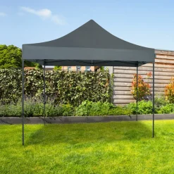VONROC Partyzelte^Premium 3x3m easy-up Partyzelt - Grey