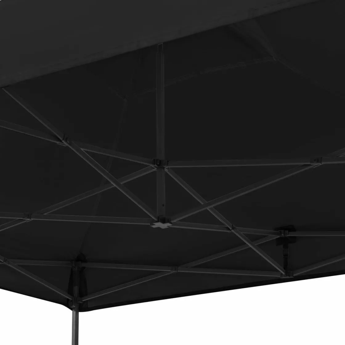 VONROC Partyzelte-Premium 3x3m easy-up partytent - Schwarz