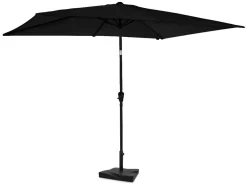 VONROC Sonnenschirme^Rapallo 2x3m Premium Sonnenschirm mit Fuß - Anthracite