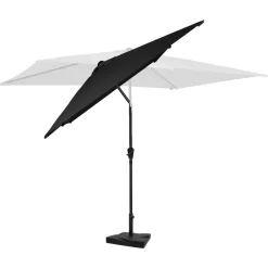 VONROC Sonnenschirme^Rapallo 2x3m Premium Sonnenschirm mit Fuß - Anthracite