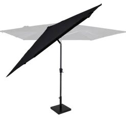 Markenlos VONROC Rosolina 280 Premium Sonnenschirm mit Fuß - Anthracite< Sonnenschirme