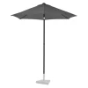 VONROC Sonnenschirme^Torbole Ø 200 cm Premium Sonnenschirm - Grey