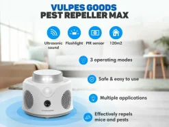 Vulpes Goods 360 Grad Ultraschall-Mäusevertreiber< Insektenabwehr