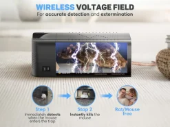 Vulpes Goods Insektenabwehr^Elektrische Mausefalle – Black