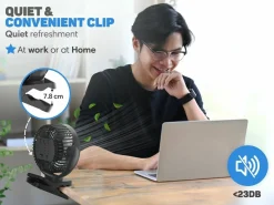 Vulpes Goods Mini USB-Ventilator mit Fernbedienung< Ventilatoren