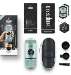 Wacaco Nanopresso tragbare Espressomaschine mit Hülle - Blue< Kaffeemaschinen
