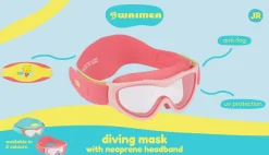 Waimea Schnorcheln & Tauchen-Kinder-Taucherbrille mit Neopren-Kopfband - Pink