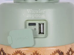 Wander Wonder Campinglampen Aufladbar|Campinglampen Aufladbar-Bohemian Laterne - Sage Green