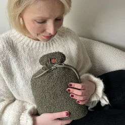 Warmpi Buddy Elektrische Infrarot-Wärmflasche - Teddy Grün< Wärmekissen