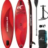 Markenlos Watrflag Flow 10'2" Aufblasbares SUP Board Paket - Rot< Sup Boards