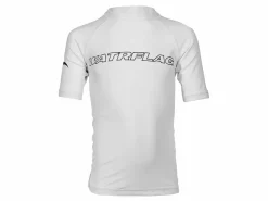 Watrflag Badebekleidung^Valencia kurzarm UPF 50+ White Kids Rashguard